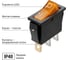 Клавишный переключатель TDM ELECTRIC IRS-101-Y желтый, с подсветкой, 2 положения 1з SQ0703-0045 5