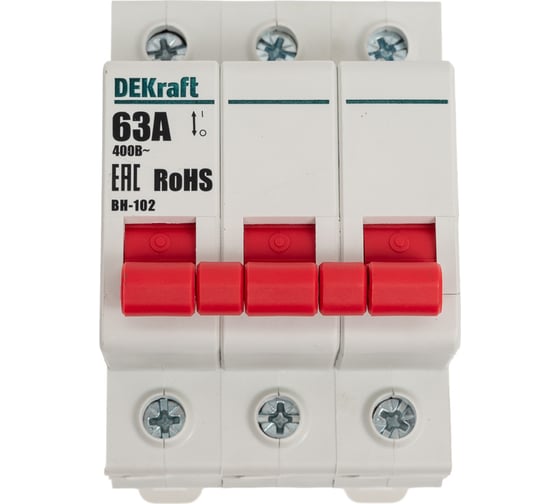 Выключатель нагрузки DEKraft 3п 63А ВН-102 SchE 17011DEK 1