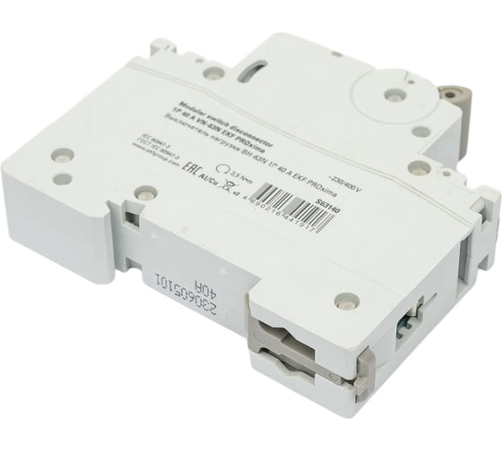 Выключатель нагрузки EKF 1P 40А ВН-63N PROxima S63140