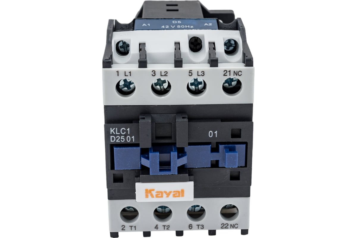 Магнитный пускатель KAYAL Контактор 25A-42AC-Б-УХЛ4 KLC1-D2501 KAYAL  UCD25A042V