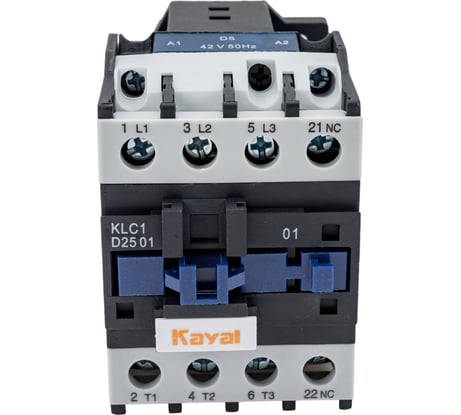 Магнитный пускатель KAYAL Контактор 25A-42AC-Б-УХЛ4 KLC1-D2501 KAYAL UCD25A042V