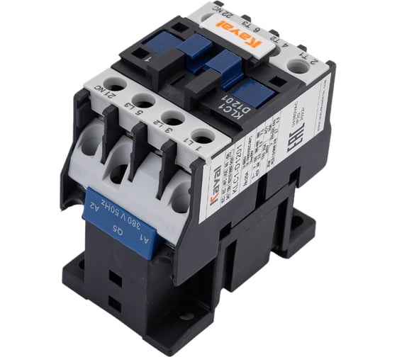 Магнитный пускатель KAYAL KLC1-D1201, 12А, катушка управления 380В UCD12A380V 1