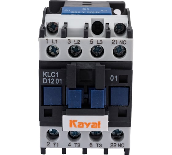 Магнитный пускатель KAYAL KLC1-D1201, 12А, катушка управления 380В UCD12A380V
