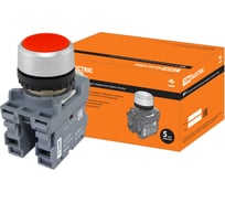 Кнопка mp1-20r в сборе d22мм 1з+1р красная TDM SQ0747-0001