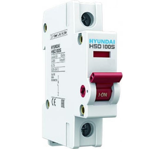 Выключатель нагрузки Hyundai HSD100S 1PDSS0000C 00016 1п 16А 13.04.000940 1