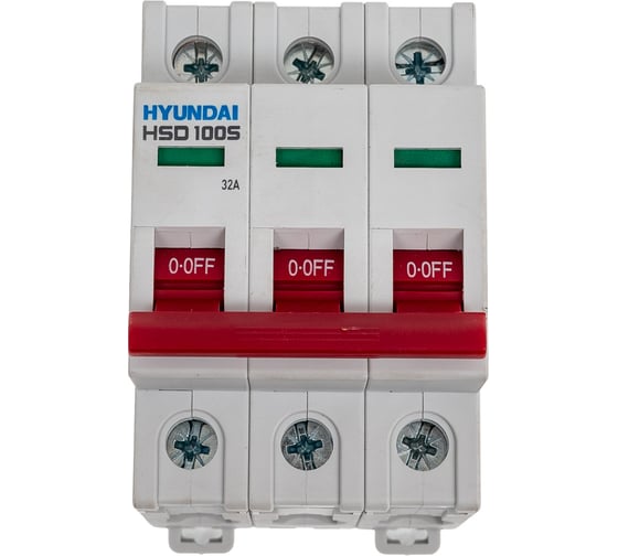 Выключатель нагрузки Hyundai HSD100S 3PDSS0000C 00032 3п 32А 13.04.000955
