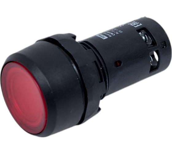 Кнопка TDM sb7-cw3462-24v(led) d22мм, 1р красная SQ0746-0028