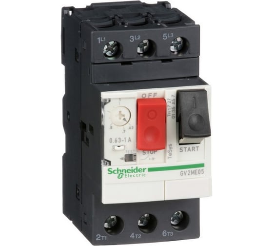 Автоматический выключатель защиты двигателя ME05 0.63-1А Systeme Electric GV2ME05 1