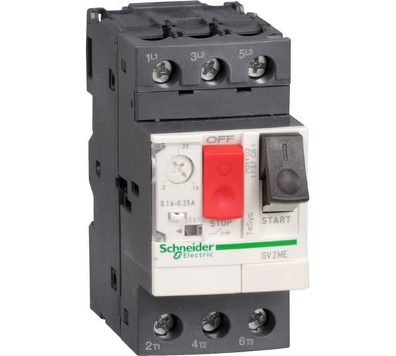 Автоматический выключатель защиты двигателя ME06 1-1.6А Systeme Electric GV2ME06