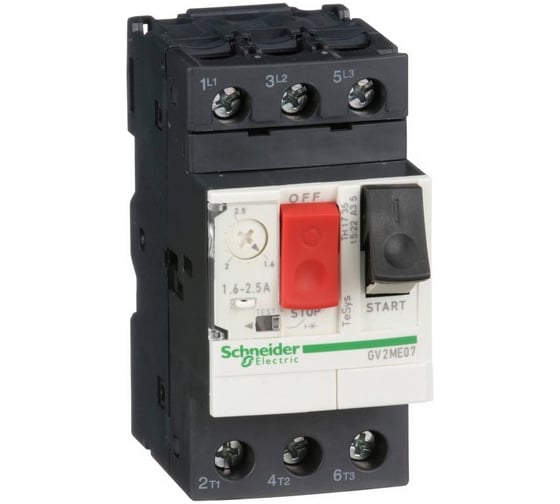 Автоматический выключатель защиты двигателя ME07 1.6-2.5А Systeme Electric GV2ME07 1