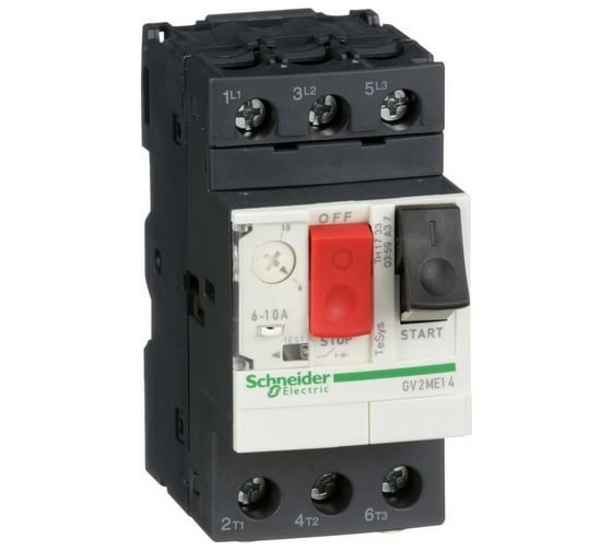 Автоматический выключатель защиты двигателя Systeme Electric ME14 6-10А GV2ME14 1