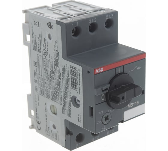 Автоматический выключатель защиты двигателя ABB MS-116-0.4 50kA 1SAM250000R1003