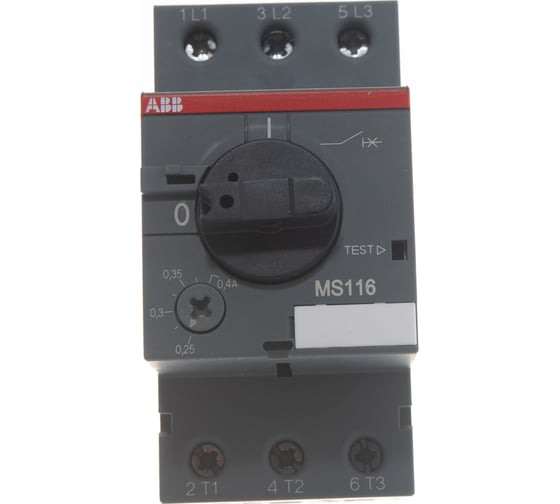 Автоматический выключатель защиты двигателя ABB MS-116-0.4 50kA 1SAM250000R1003