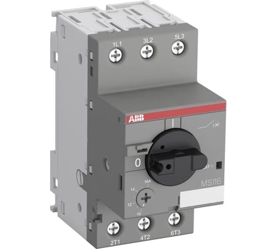 Автоматический выключатель защиты двигателя ABB MS-116-2.5 50kA 1SAM250000R1007