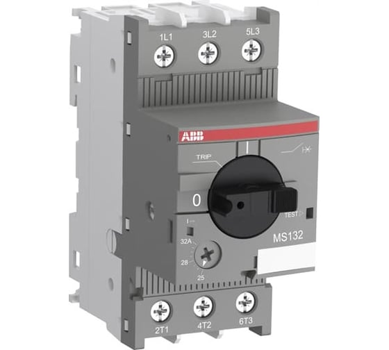 Автоматический выключатель защиты двигателя ABB MS-132-25 50kA 1SAM350000R1014