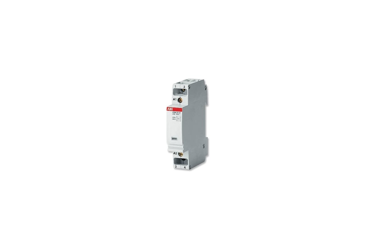 Контактор модульный 24в ac dc. Контактор модульный ESB-20-11 (20а ac1) 220 в АС ABB. ABB ESB 20-20n. Контактор модульный ESB-20-11 (20а. Контактор ABB ghe3211202r0006.