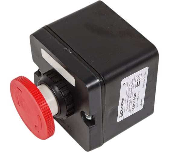 Кнопочный пост управления ПКЕ TDM ELECTRIC 222-1 у2, красный гриб с фиксацией, ip54 SQ0742-0028