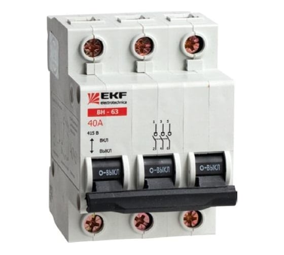Выключатель нагрузки EKF ВН-63 63А/3П SL63-3-63