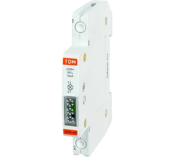 Компактная сигнальная лампа красная TDM ЛСК-47 LED AC/DC SQ0214-0012