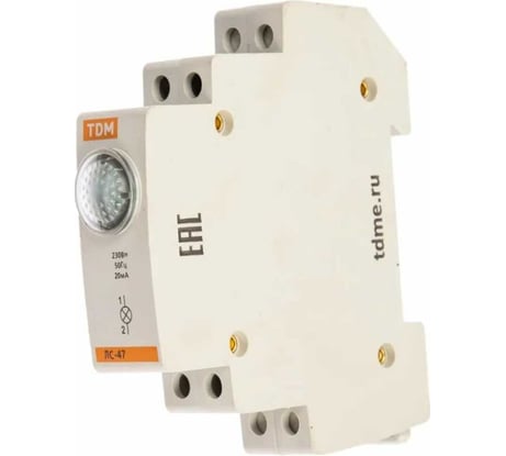 Сигнальная лампа синяя TDM ELECTRIC ЛС-47 LED AC/DC SQ0214-0007