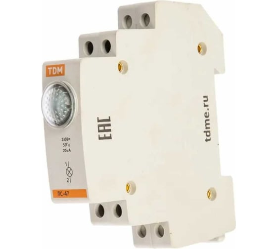 Сигнальная лампа синяя TDM ELECTRIC ЛС-47 LED AC/DC SQ0214-0007 1