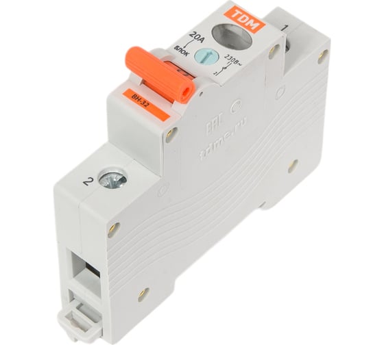 Выключатель нагрузки мини-рубильник TDM ELECTRIC ВН-32 1P 20A SQ0211-0002