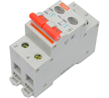 Выключатель нагрузки мини-рубильник TDM ELECTRIC ВН-32 2P 100A SQ0211-0019