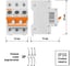 Выключатель нагрузки (мини-рубильник) ВН-32 TDM ELECTRIC 3P 50A SQ0211-0026 4