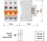 Выключатель нагрузки (мини-рубильник) ВН-32 TDM ELECTRIC 3P 63A SQ0211-0027 4