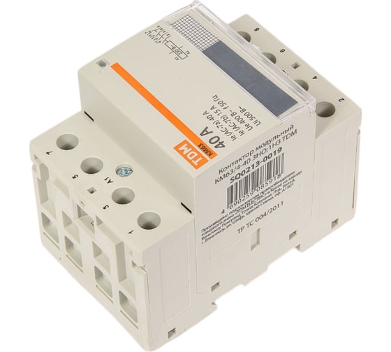Модульный контактор TDM КМ63/4-40 SQ0213-0019