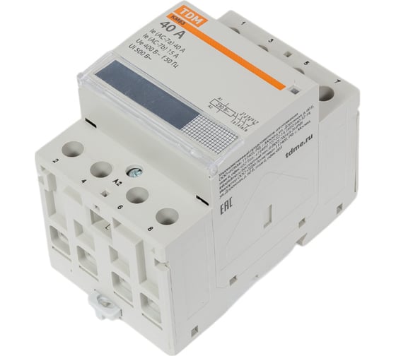 Модульный контактор TDM КМ63/4-40 SQ0213-0019