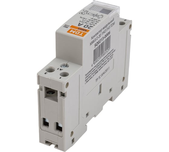 Модульный контактор TDM ELECTRIC КМ63/2-20 1НО;1НЗ SQ0213-0006