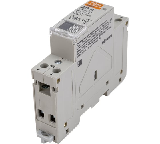 Модульный контактор TDM ELECTRIC КМ63/2-20 1НО;1НЗ SQ0213-0006