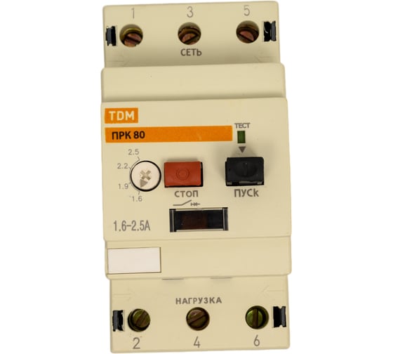 Пускатель TDM ПРК80-2,5 SQ0212-0017