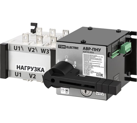 Устройство автоматического ввода резерва TDM ELECTRIC авр-пну 3п 80а 380в SQ0743-0054