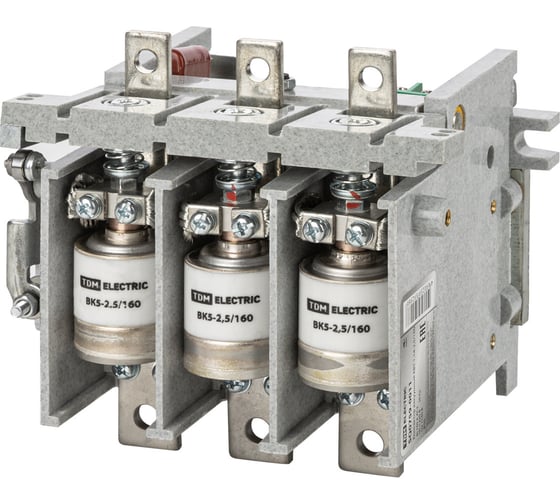 Вакуумный контактор TDM ELECTRIC квт-1,14-2,5/160, 220в ac/dc, 2но+1нз SQ0759-0011
