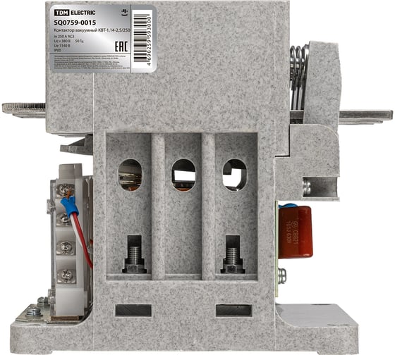Вакуумный контактор TDM квт-1,14-2,5/250, 380в ac/dc, 4но+3нз SQ0759-0015