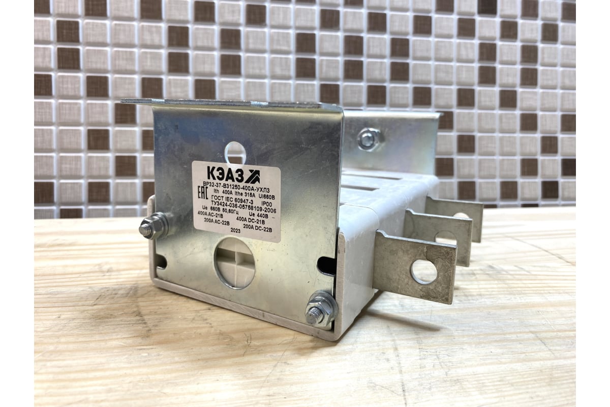 Рубильник КЭАЗ ВР32-37 В31250 400А УХЛ3 103416 - выгодная цена, отзывы ...