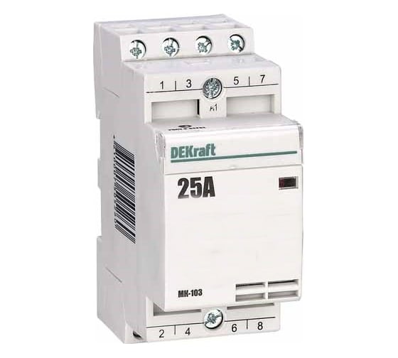 Контактор модульный DEKraft МК103-020A-230B-20 2НО 18057DEK 1113391 ...