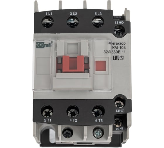 Контактор DEKraft КМ103-032A-380B-11 АС3 1НО+1НЗ 22124DEK 293779 1