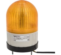 Светосигнальный маячок INNOCONT d=100мм, L=146мм, светодиод(постоянное/мигающее), вращение, зуммер, цвет: желтый, 24VDC, IP55, кабель 0,5м SL100B-024-Y