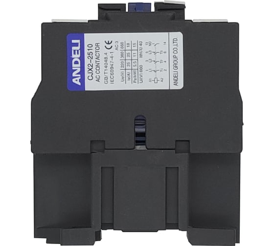 Контактор ANDELI CJX2-2510 25A 24В/AC3 1но 50Гц ADL08-038