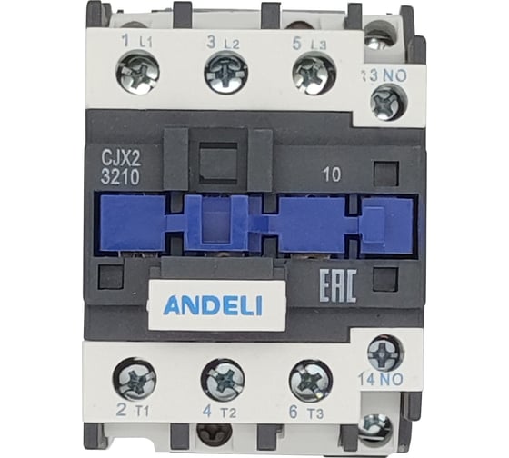 Контактор ANDELI CJX2-3210 32A 220В/AC3 1но 50Гц ADL08-010
