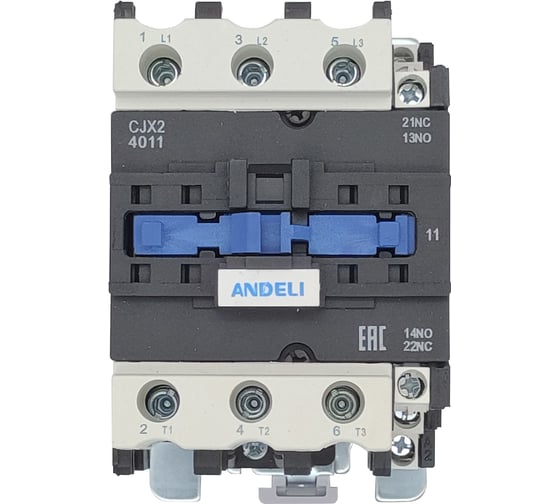 Контактор ANDELI CJX2-4011 40A 220В/AC3 1но+1нз 50Гц ADL08-011