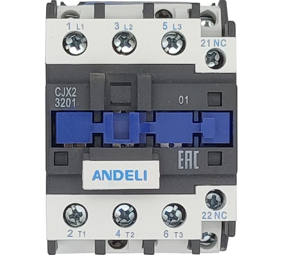 Контактор ANDELI CJX2-d3201 32A 220В/AC3 1нз 50Гц ADL08-009