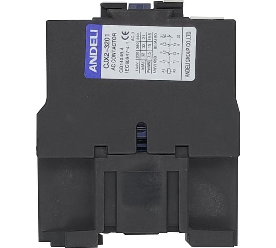 Контактор ANDELI CJX2-d3201 32A 220В/AC3 1нз 50Гц ADL08-009