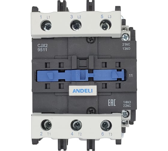 Контактор ANDELI CJX2-9511 95A 220В/AC3 1но+1нз 50Гц ADL08-015