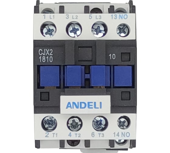 Контактор ANDELI CJX2-d1810 18A 380В/AC3 1но 50Гц ADL08-021