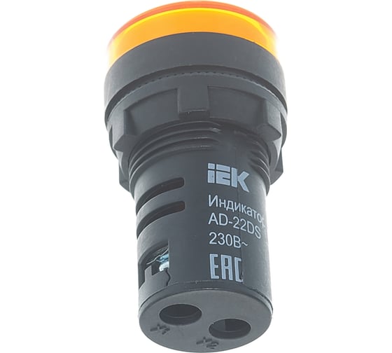 Светосигнальная арматура AD-22DS 230В желтая IEK BLS10-ADDS-230-K05 43328