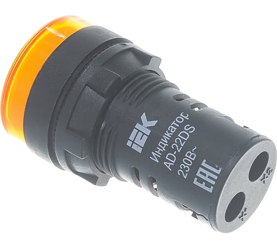 Светосигнальная арматура AD-22DS 230В желтая IEK BLS10-ADDS-230-K05 43328